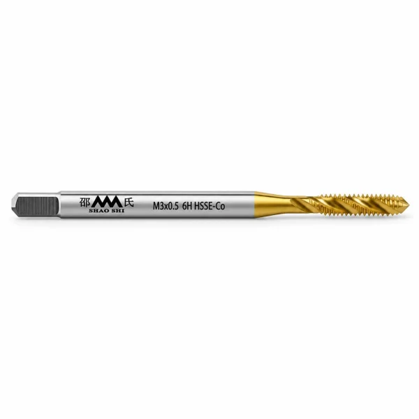 Метчик M3x0.5 HSSE-Co 6H DIN371 TiN SA512