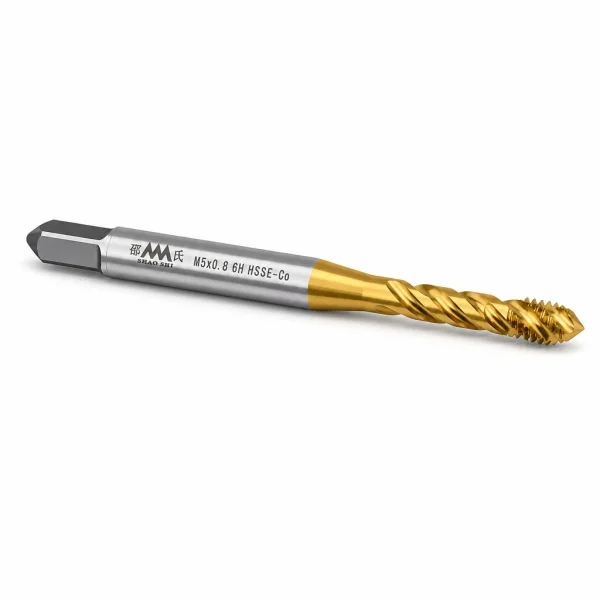 Метчик M5x0.8 HSSE-Co 6H DIN371 TiN SA512